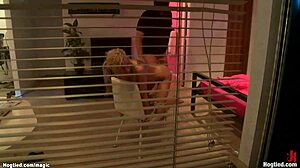 Busty Blonde Student Bound and Taken by Intruder