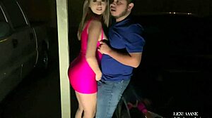 Nailed step brother's wife hard in public parking lot