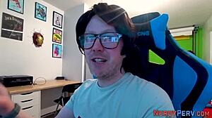 leeds nerd gets tricked into first time blowjob and facial