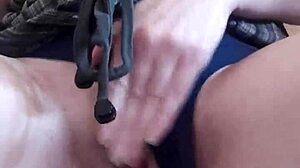 i, as a lonely girl, caress my wet pussy to orgasm