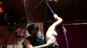 Inked Babe Nyx Tied Up Topless