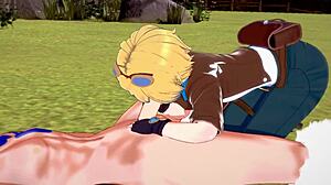 ezreal gives braum a pov blowjob in league