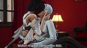 in this 3d hentai preview, rwby faces rough celebrity anime action