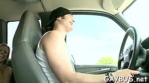 Gay guys giving oral service in porn