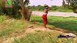 Black Milf Orange Seller Julietsimeo Deepthroats and Rides Big Cock Customer in Doggystyle