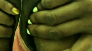 Exotic babe strips out of sweats in public bathroom