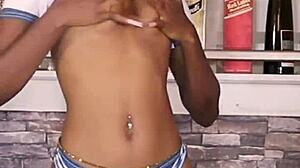 Debby stripes and rock in horny 2023 video