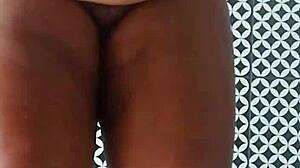 man, my chubby ebony wife’s giant ass naked cleanin’ the bathroom, homemade milf action got me goin’!