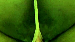 Exotic babe strips out of sweats in public bathroom