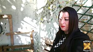 Yvanna The Naughty Brunette Amateur With Big Ass In Sexy Scene