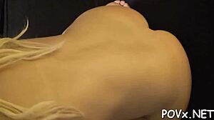 lustful teen honey showers before diving into hot hardcore sex with intense licking.