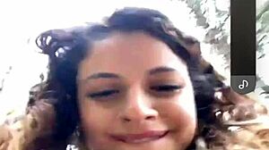 Alana featuring small tits in a masturbation scene