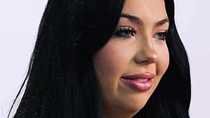 how does holly day reach orgasm in this petite pov scene?