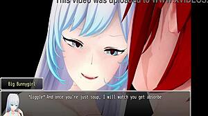 Big Bunny Girl in Vorealia Submits to Willing Digestion Scene