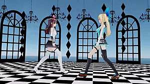 Mirai Akari Tokino Sora Brain Fluid Explosion Girl Mmd