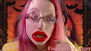 halloween fantasy: jerk off to my instructions. pov femdom with glasses.