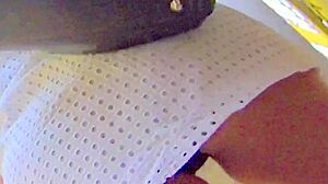 Argentinian upskirt asses in summer view!