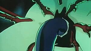 Goth nun battles monster in vintage hentai urotsukidoji legend