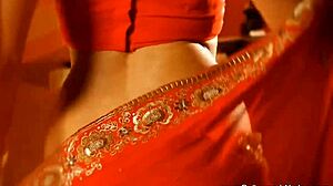 Erotic Brunette Cougar Strips Sensually