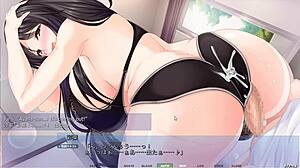 In Akumeru Family, Iroha's photoshoot turns into big tits masturbation