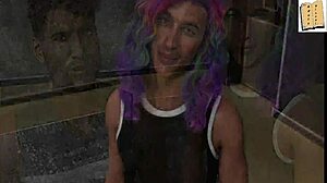 john stands up for sexy coach in hentai 3d erotic scene