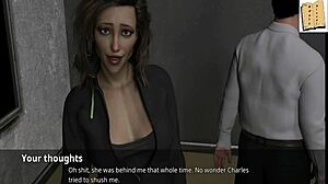 john stands up for sexy coach in hentai 3d erotic scene