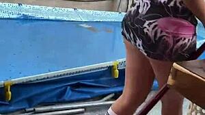 Argentinian teen gets naked in public street and exposes herself in friends' house for intense outdoor adventure