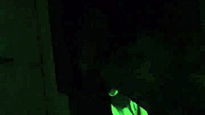 The cosplay masked snowbunny slurps and gags on that massive BBC deepthroat.