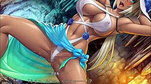 Taimanin RPGX scene 73 english subbed featuring intense action