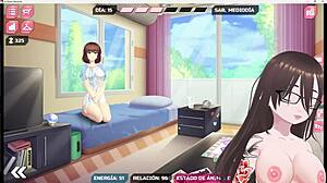 Emo girl with big tits and ass in hentai cartoon