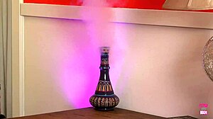 One Bimbo Gets Her Mouth Filled With Cum So She Kisses Another Bimbo To Share