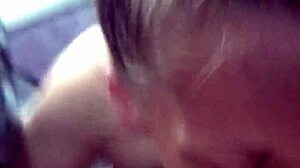 Passionate street walker in florida eagerly swallows