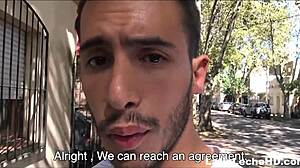 Amateur young Latino twink tries gay sex for cash. First bareback POV with stranger!