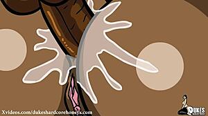 Big Booty Black BBW Takes Huge Cock in Tight Ass