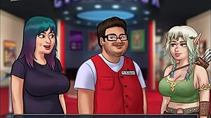 summertime saga 119, ready for big tits hentai action with cartoon anime tits?