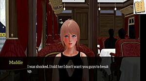 in my new family, the blonde and redhead play with small tits