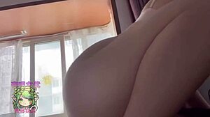 Qing Teng Mei Mei Awakens Horny During Nap, Eats Boyfriend's Dick and Jerks It Hard