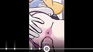 plucknix fucked intensely by a huge cock to the rhythm of the music, game cartoon fucking group anime banging big cock