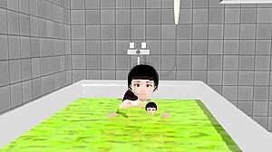 ここあ showing all in the bath like a true bath girl
