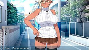 Kanobitch anime girl becomes slut in game fucking scene.