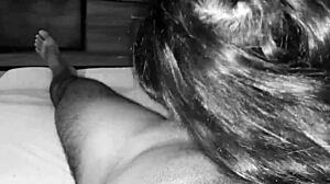 I love watching this hot babe suck my cock in her mouth passionately.