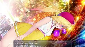 In the game, girl says 'expose me more'