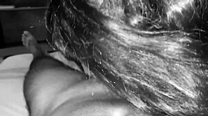 I love watching this hot babe suck my cock in her mouth passionately.