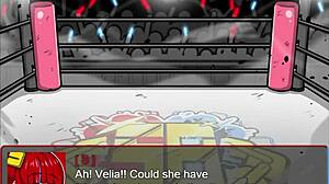 Bound lesbian catfight in game part 2?