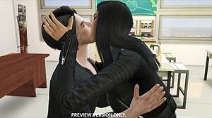 Damon and Elena classroom scene - 3D hentai - preview version.