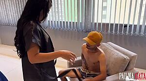 Two Brothers Fuck Brunette Friend Hard In Threesome