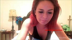 Real Amateur Redhead Milf Strips On Webcam