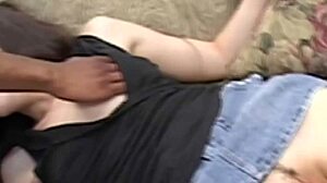 Young babe gets fucked in intense scene with blowjob action