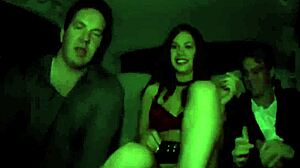 Candy Sweet's Outdoor Gangbang Ends In Cum Splatter