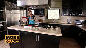 Intensely screwing the dirty-talking Spanish slut Amarna Miller in POV